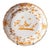 Shaped Ochre Plate with Bird from Moustiers Faience, 1700s For Sale