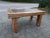 Rustic Brutalist Oak, Ceramic and Metal Coffee Table For Sale - Image 3 of 8