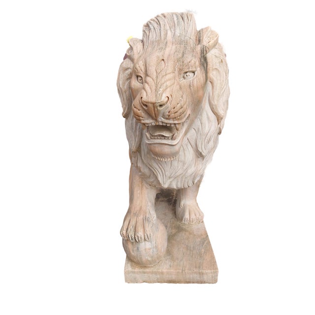 Unknown. Lion in Pink Portuguese Marble, 1890s, Marble, in Flawless conditions. Designed 1890 to 1919