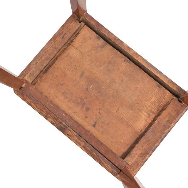 Antique Biedermeier Side Table in Birch, 1820 For Sale - Image 8 of 9