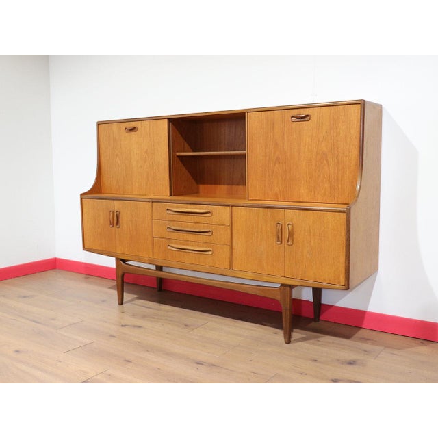 Mid-Century Modern Mid Century Modern Vintage Teak Credenza Hutch Buffet by G Plan Danish Style For Sale - Image 3 of 15