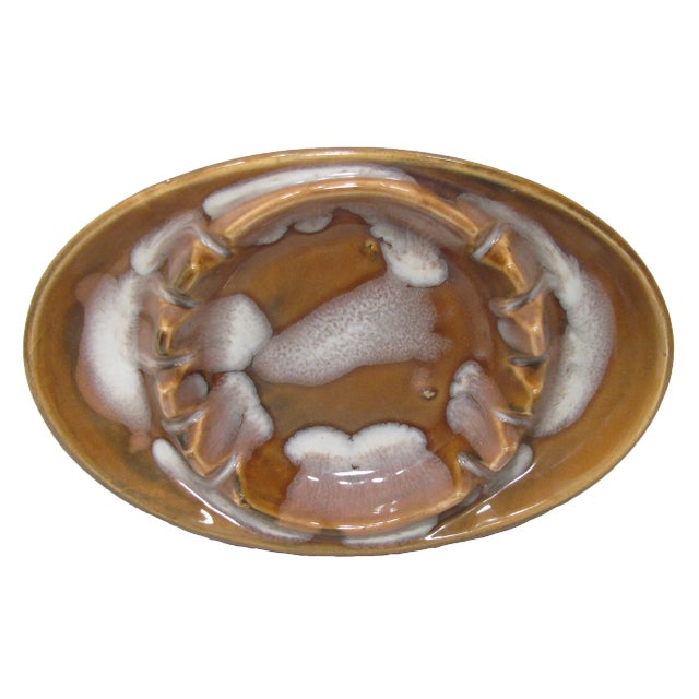 Mid-Century Modern Art Pottery Ashtray For Sale