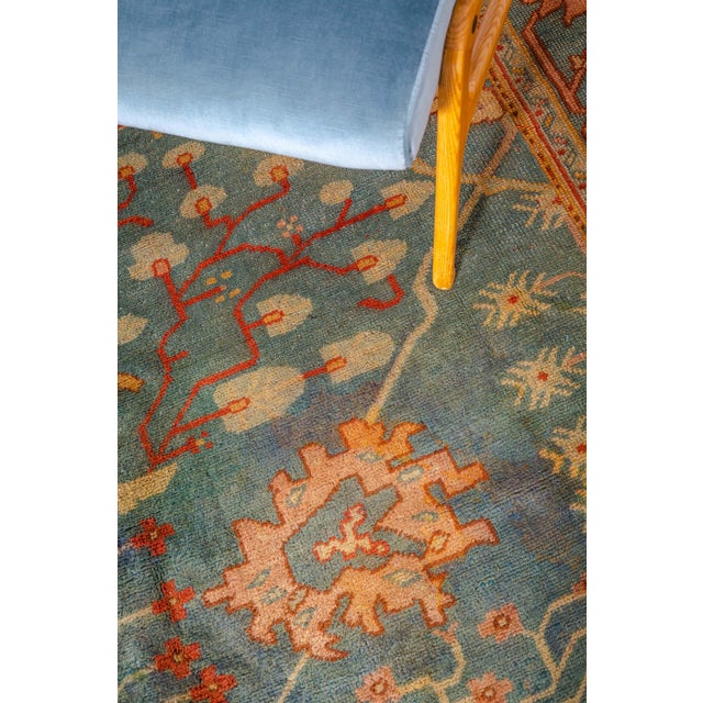 1930s Turkish Oushak Rug For Sale - Image 4 of 12