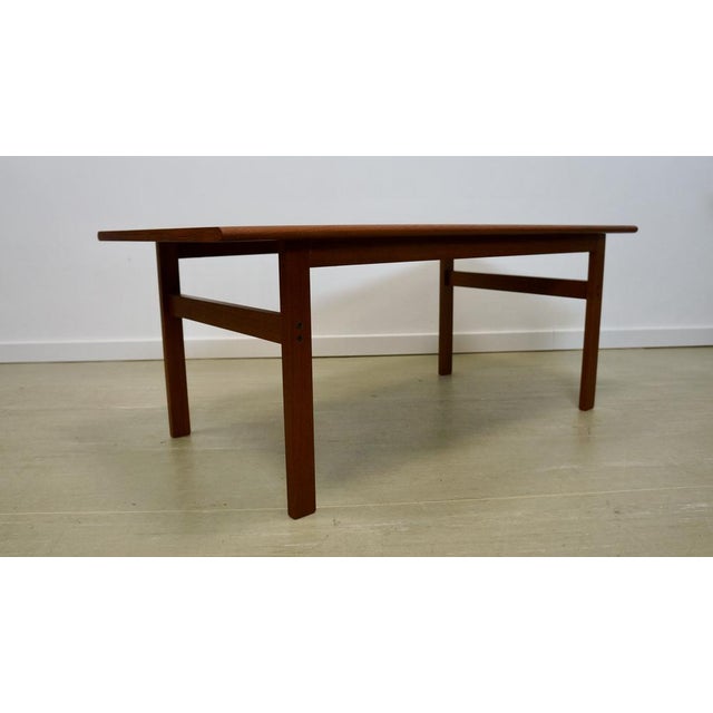 Wood Capella Coffee Table in Teak by Illum Wikkelsø for Niels Eilersen, 1960s For Sale - Image 7 of 12