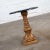 Hollywood Regency Neoclassic Hollywood RegencyPedestal Side Table Round Gilded Plaster & Black Composit Top For Sale - Image 3 of 13