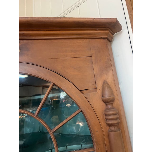 Amazing Large French Country Early to Mid 1800's Corner Cupboard For Sale - Image 9 of 11
