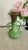 Vintage German Green and Brown Drip Glaze Double Handle Vase, Marked Germany 850 For Sale - Image 4 of 14