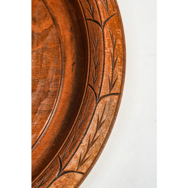 Wood Hand Carved Lion Plaque Antique Victorian English Heraldic Wood Medallion Wall Home Decor For Sale - Image 7 of 13