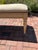 Rectangular Vintage Bench With Tapestry Top For Sale - Image 11 of 12
