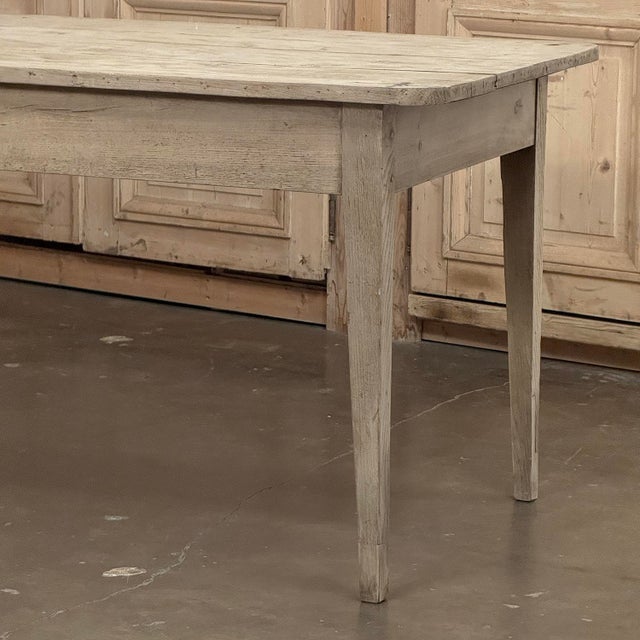 18th Century Country French Louis XVI Period Rustic Elmwood Dining Table For Sale In Dallas - Image 6 of 18