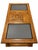Brown Vintage Mediterranean Revival Parquet-Pattern Wood and Smoked Glass Coffee Table For Sale - Image 8 of 18