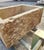 Gold Carved Botticino Marble Sink with Central Red Verona Marble Inlay For Sale - Image 8 of 9