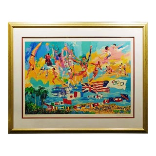 LeRoy Neiman "American Gold" Hand Signed & Numbered Serigraph Numbered 110/600 For Sale