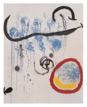 Joan Miro, Birth of the Day, Large Lithograph, 1960s