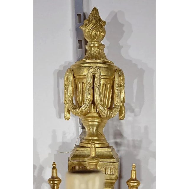 Metal Louis XVI Style Wall Lamps, Set of 2 For Sale - Image 7 of 12