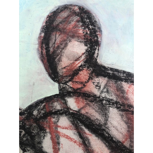 Contemporary Contemporary Original Drawing by Cassandra L. Auker “Figure in Earth Tones” For Sale - Image 3 of 6