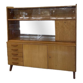 Vintage Display Bar Cabinet with Secretaire from Novy Domov, 1968 For Sale
