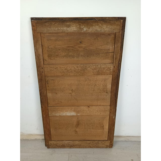 Antique Patinated Mirror in Fir For Sale - Image 14 of 16