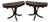 Pair of Antique Regency Style Flame Mahogany Demilune Console Tables For Sale