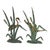 Mid-Century Modern Mid-Century Heron and Duck Figurines in Brass and Green Metal, 1950s, Set of 2 For Sale - Image 3 of 14