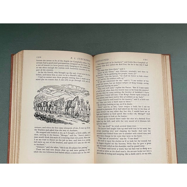 “Kidnapped” by Robert Louis Stevenson Cloth Cover Book For Sale - Image 10 of 12