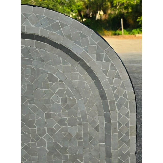 All White Arched Moroccan Mosaic Tile Fountain For Sale - Image 4 of 6