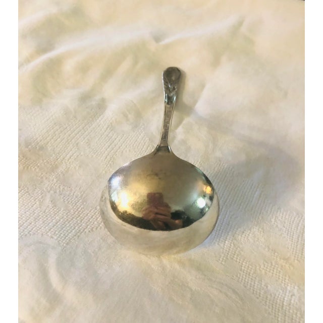 English Vintage Silver Plate Gravy Spoon For Sale - Image 3 of 7