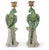 Green Porcelain Parrot Candleholder Pair With Bronze Ormolu For Sale In Dallas - Image 6 of 9