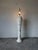 1980's Vintage Palm Beach-Style Sculptural Palm Leaf Plaster Floor Lamp For Sale - Image 4 of 13