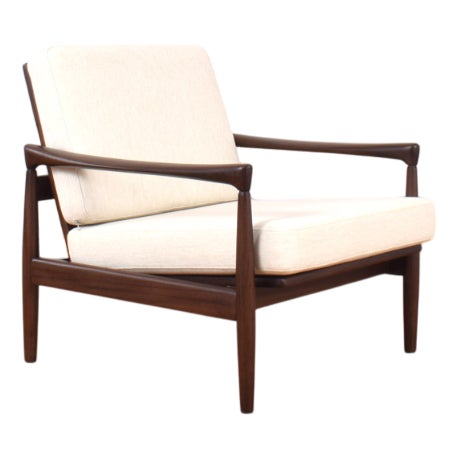 Mid-Century Modern Teak Kolding Lounge Chair by Erik Wørts for Ikea, 1960s For Sale