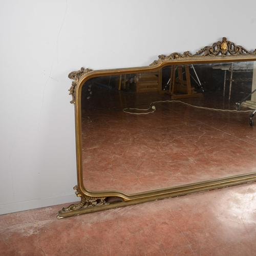 Antique Sideboard Mirror, 1900s For Sale - Image 6 of 9