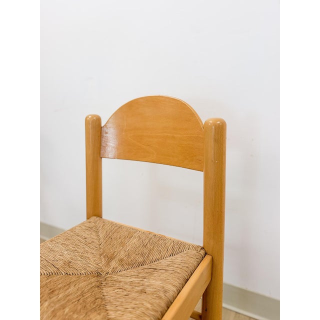 Wood Hank Lowenstein Style MCM Blonde Dining Chair Vintage Mid-Century Modern Arched Back For Sale - Image 7 of 11