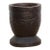 Antique Indian Ukhali Carved Wood Pot For Sale