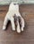 Beige Antique Carved Wooden Articulated Hand Fragment With Original Hook, Likely Religious or Folk Art, 19th Century. For Sale - Image 8 of 10