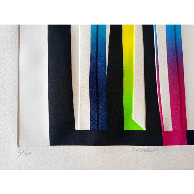 Bertrand Dorny, Broadway, Carborundum and Relief Lithograph For Sale - Image 3 of 4