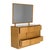 Mid-Century Modern Mid Century Modern Heywood Wakefield Dresser & Mirror in Wheat, Circa 1950 For Sale - Image 3 of 9