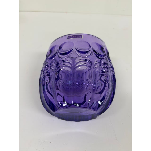 Marquis by Waterford Purple Crystal Cut Glass Vase – Contemporary For Sale In Orlando - Image 6 of 9