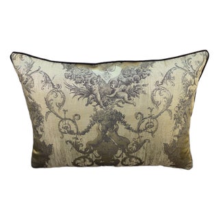 Baroque Jacquard Lumbar Cushion Cover For Sale