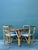 Vintage Boho Woven Rattan Game Table and Chairs - Set of 5 For Sale - Image 12 of 12