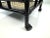 1960s 1960s Vintage Mid-Century Modern Black Woven Rattan Bar Cart For Sale - Image 5 of 12