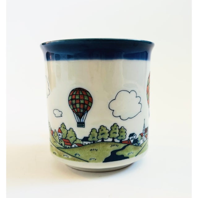Vintage Hot Air Balloon Mug For Sale - Image 4 of 10