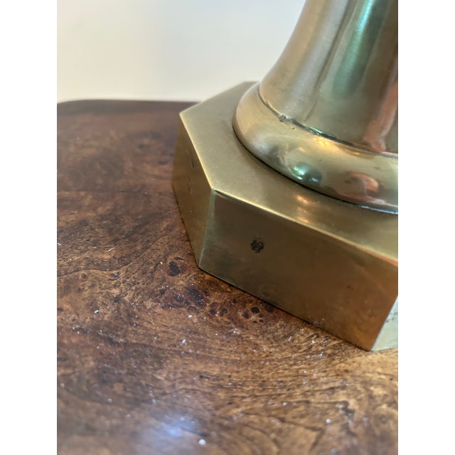 Hollywood Regency Vintage Hollywood Regency Frederick Cooper Solid Brass Lamp For Sale - Image 3 of 6