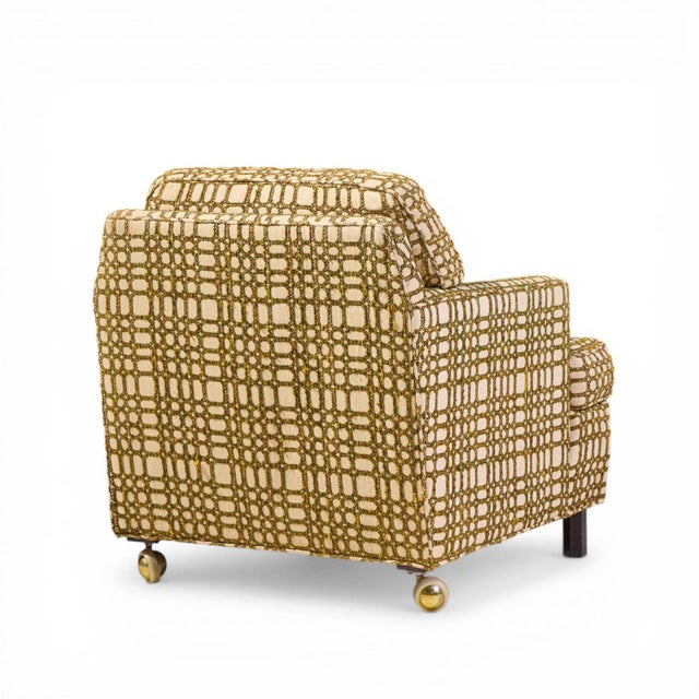 Edward Wormley for Dunbar Mid Century Mahogany Lounge Chairs - Pair For Sale - Image 10 of 13