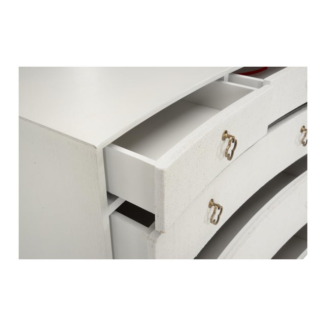 Maxwell Raffia Chest - White For Sale In Raleigh - Image 6 of 9