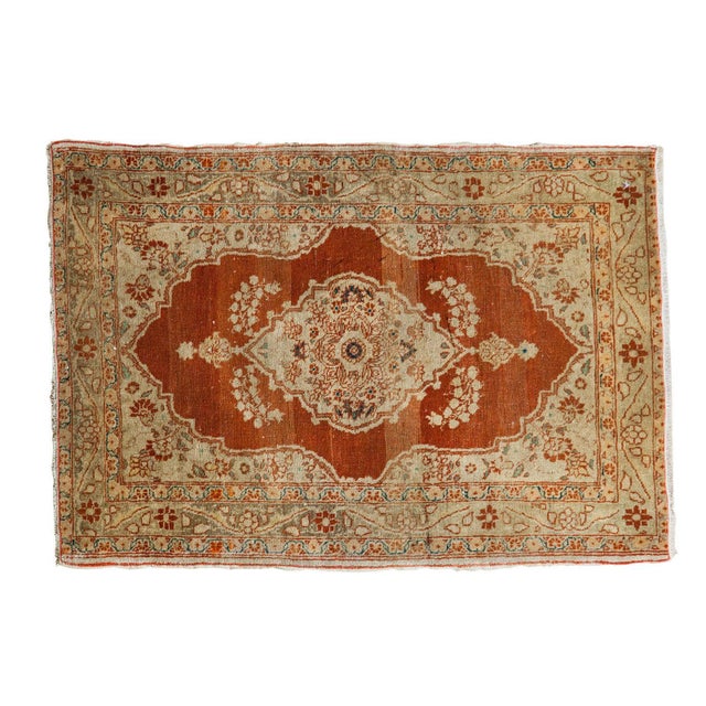 Old New House Fine Antique Haji Jalili Rug Mat - 1'11" x 2'9" For Sale - Image 4 of 16