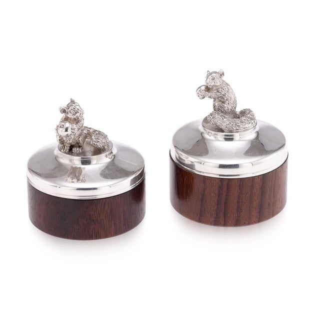 Vintage 20th Century English Silver Trinket Boxes from Brian Fuller, 1989, Set of 2 For Sale - Image 13 of 13