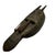 Striking vintage ceremonial-style mask from Mali, hand-carved from wood and extensively embellished with hand-worked metal...