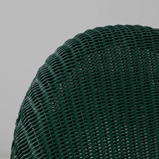 Black 20th Century French Lloyd Loom Chairs With Upholstered Seats - A Pair For Sale - Image 8 of 18