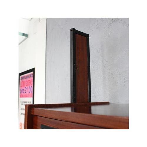 Wood Vincenza 2-Module Bookcase, Italy, 1960s For Sale - Image 7 of 15