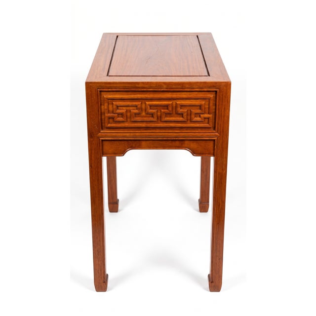 Wood Vintage Chinoiserie Side Table or Small Console, 1980s For Sale - Image 7 of 10
